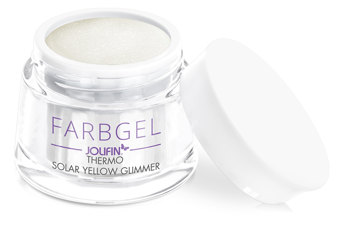 Jolifin Solar Farbgel yellow Glimmer 5ml