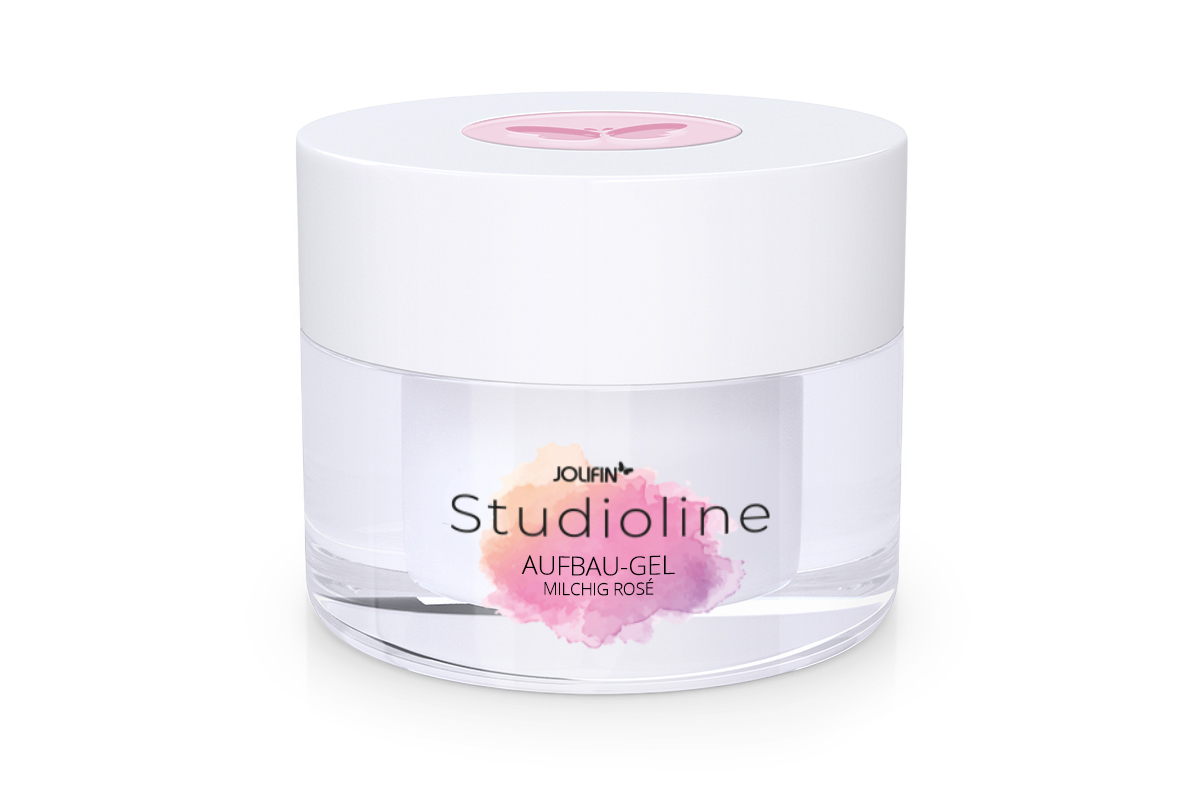 Jolifin Studioline - Aufbau-Gel milchig rosé 5ml