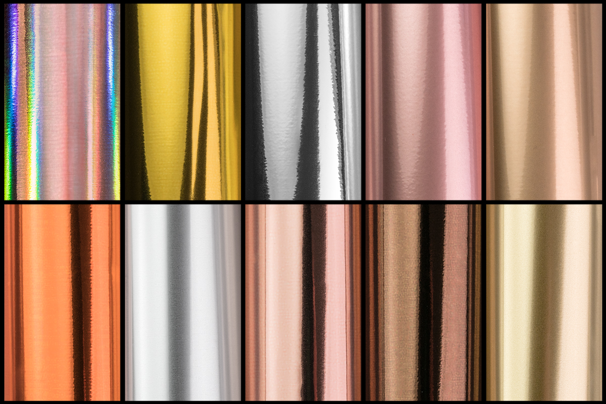 Jolifin Transfer-Nagelfolien Box - Chrome elegant Mix