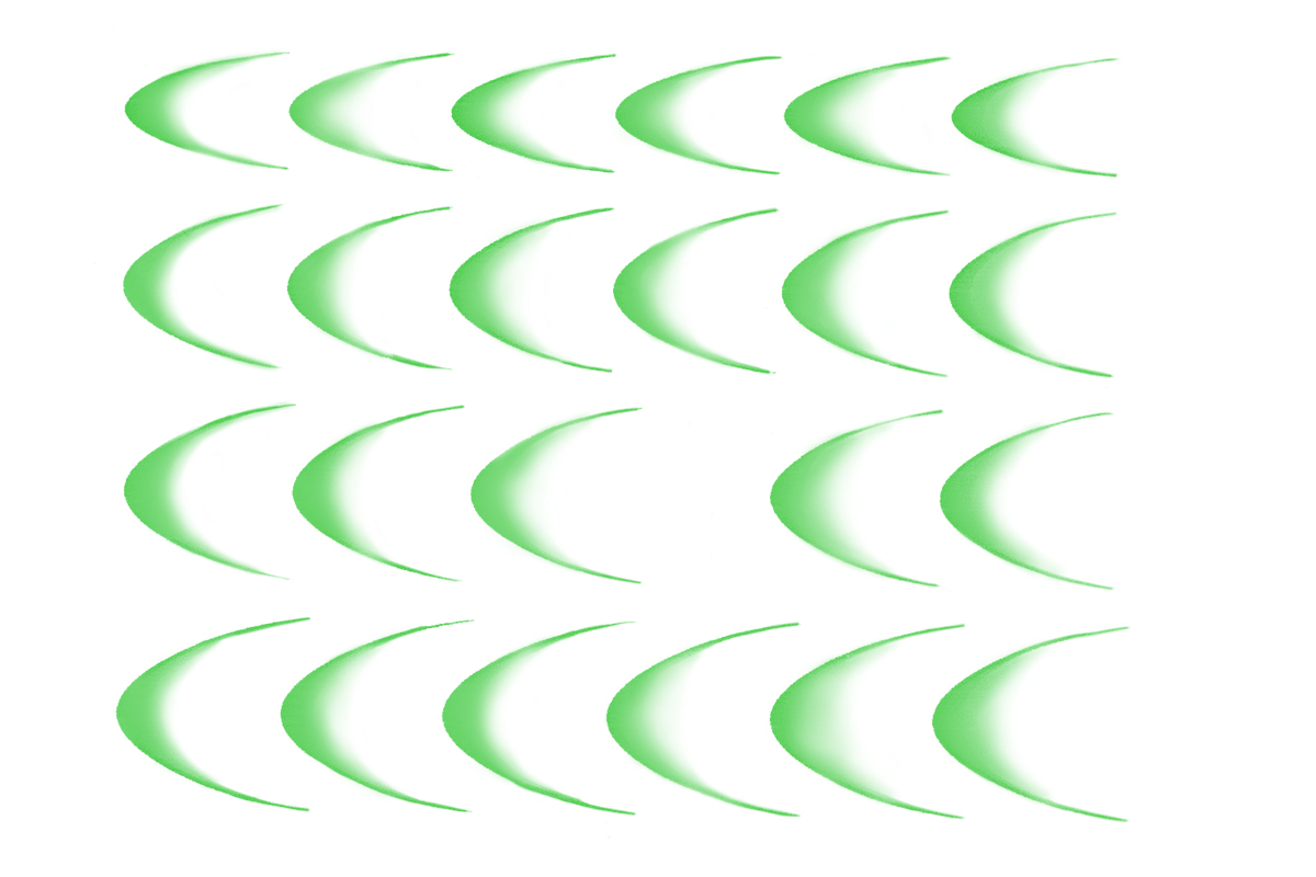 Jolifin LAVENI XL Sticker - Ombre French II green