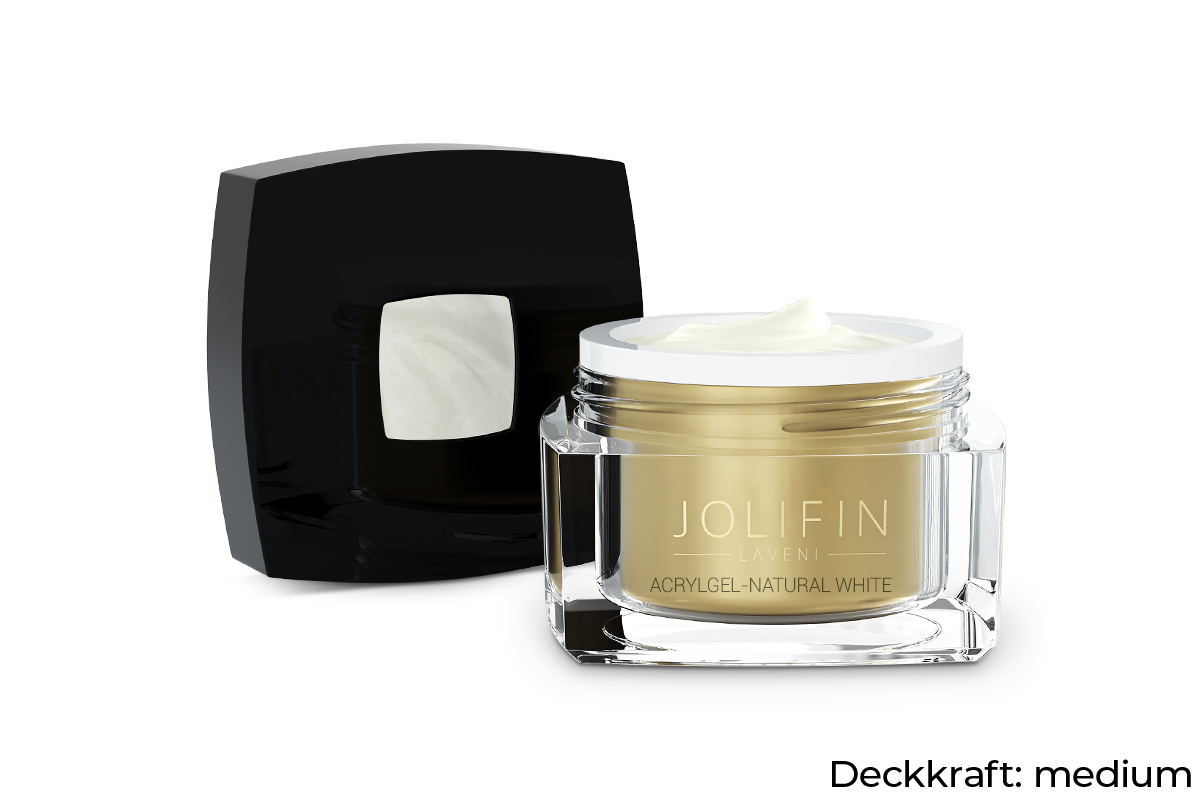 Jolifin LAVENI AcrylGel - natural white 15ml