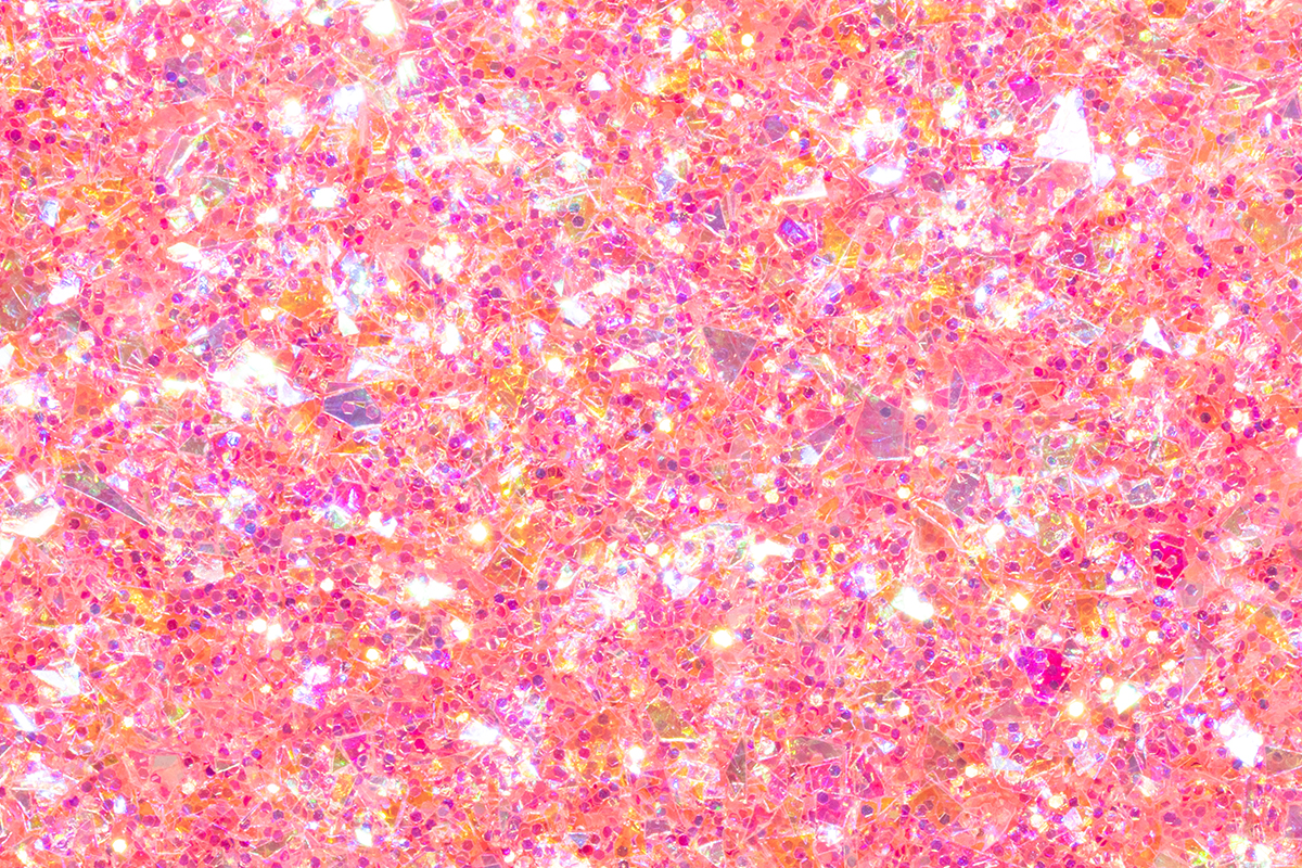 Jolifin Aurora Flakes Glittermix - hot coral