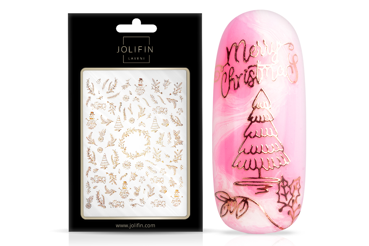 Jolifin LAVENI XL Sticker - rosé-gold christmas Nr. 3
