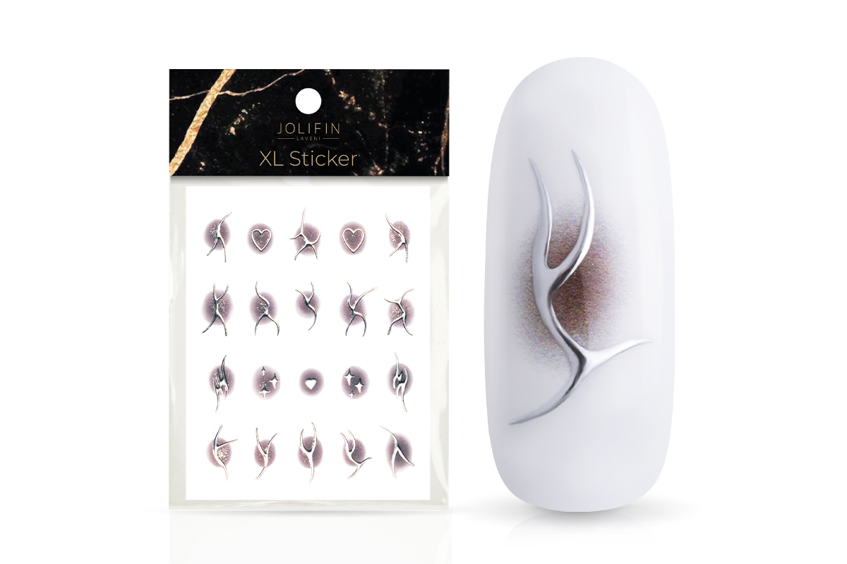Jolifin LAVENI XL Sticker - silver aura brown