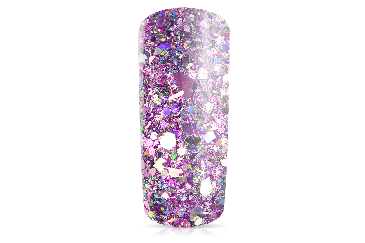 Jolifin Hexagon Glittermix silver-rose