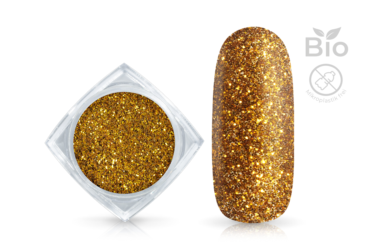 Jolifin organic glitter powder - dark gold