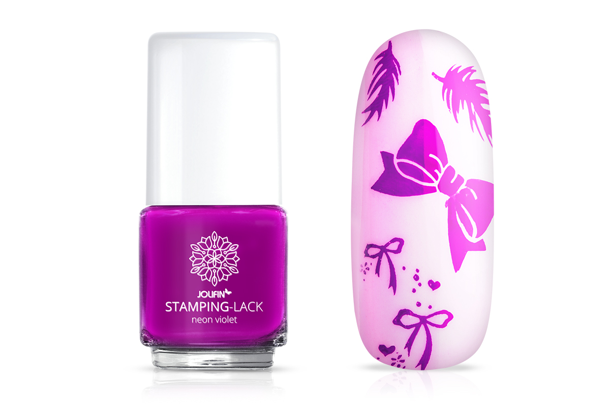 Jolifin Stamping-Lack - neon violet 12ml