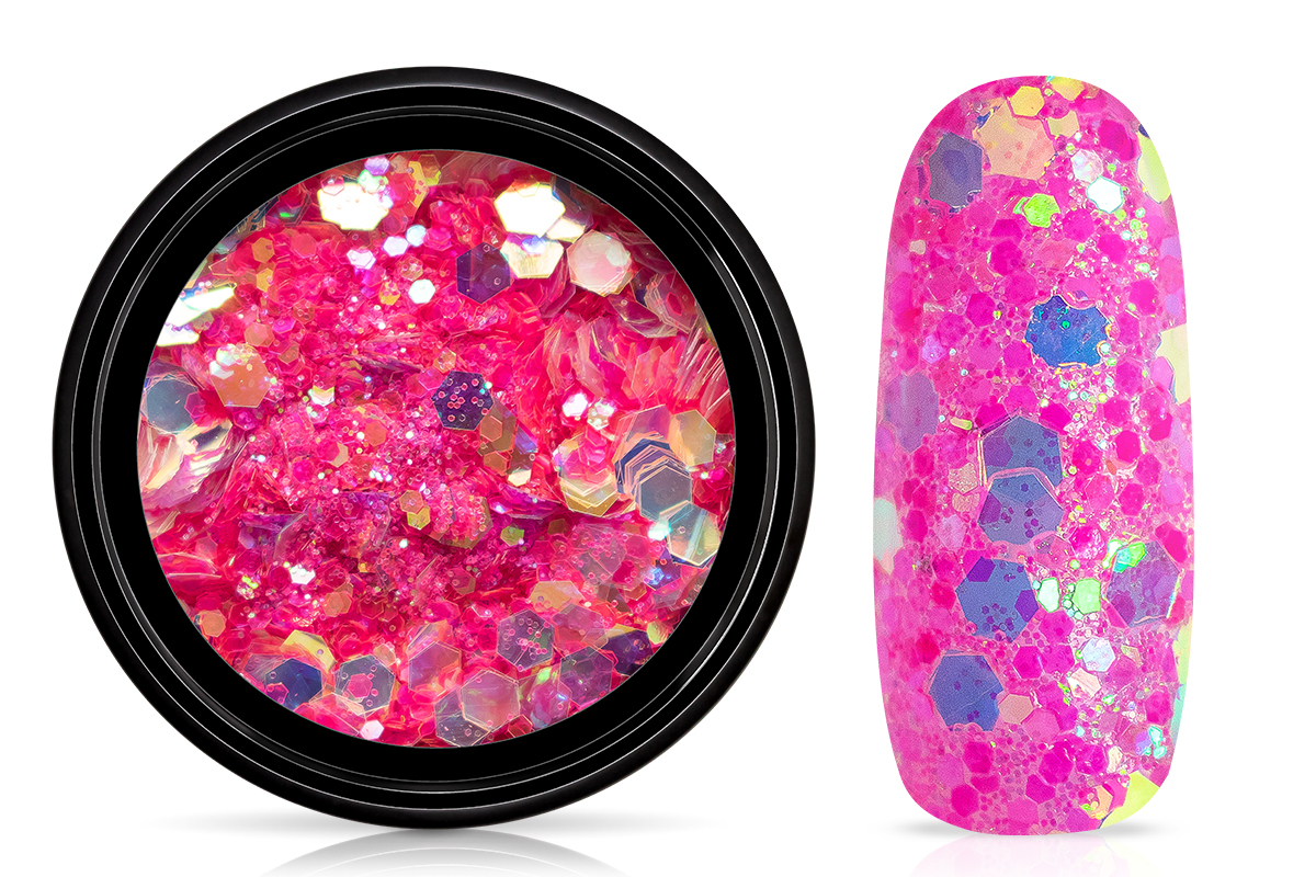 Jolifin LAVENI Mermaid Glitter - neon-pink