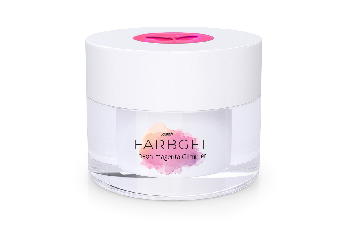 Jolifin Farbgel neon-magenta Glimmer 5ml