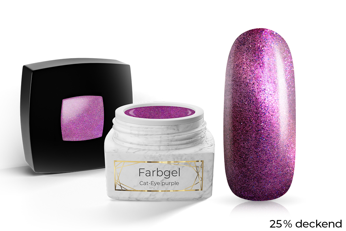 Jolifin LAVENI PRO Colour Gel - Cat-Eye purple 5ml
