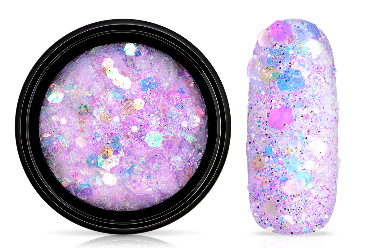 Jolifin LAVENI Pastell Glittermix - violet