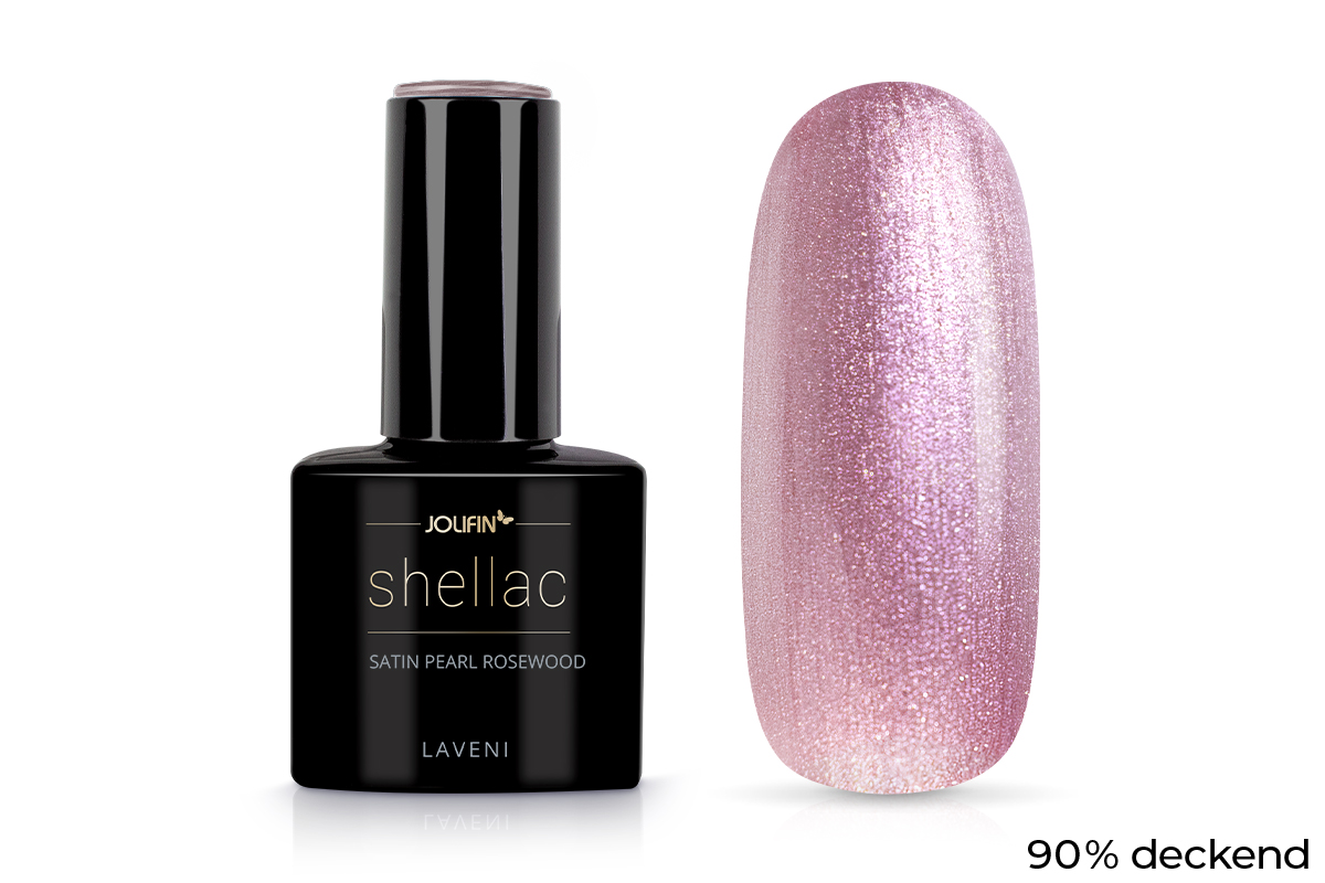 Jolifin LAVENI Shellac - satin pearl rosewood 10ml