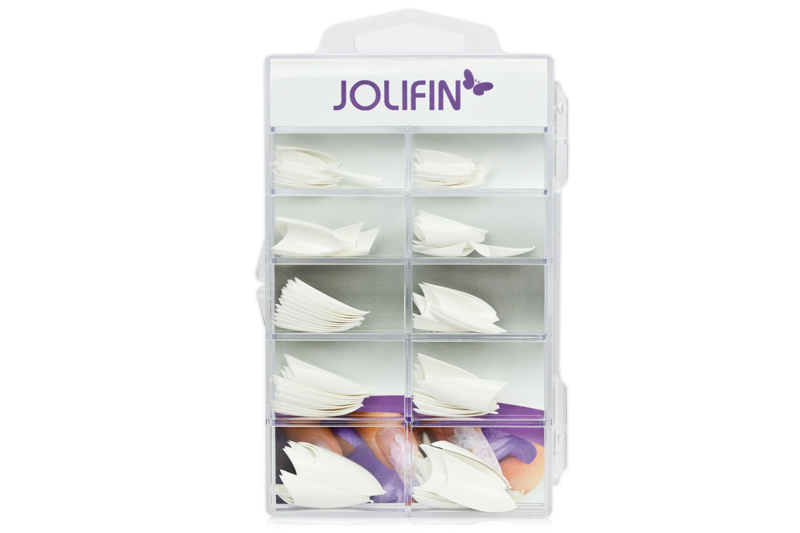 Jolifin 100er Tipbox Stiletto french-white