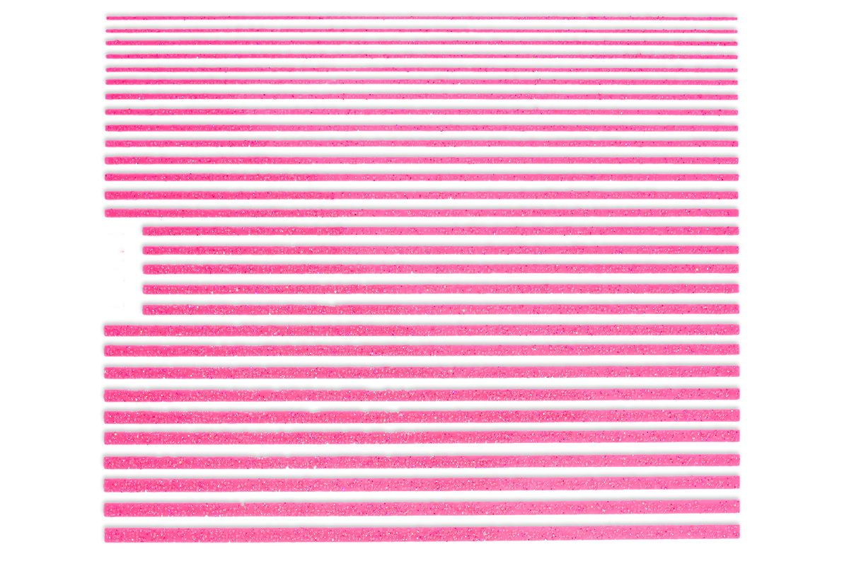 Jolifin LAVENI XL Sticker - Glitter Stripes neon pink