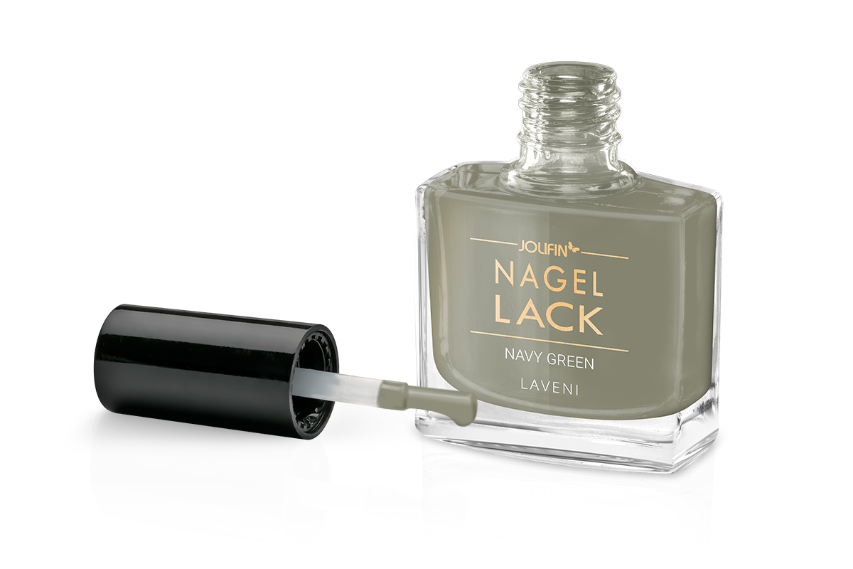 Jolifin LAVENI Nagellack - navy green 9ml