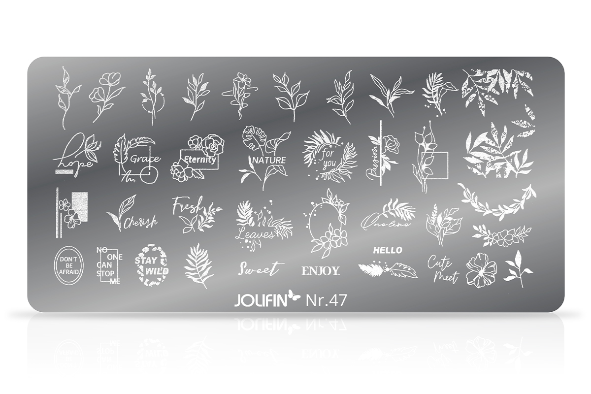 Jolifin Stamping-Schablone Nr. 47