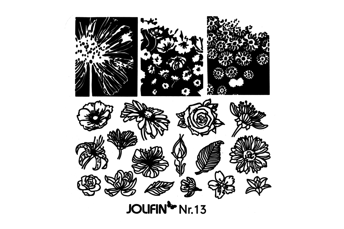 Jolifin Stamping-Schablone Nr. 13