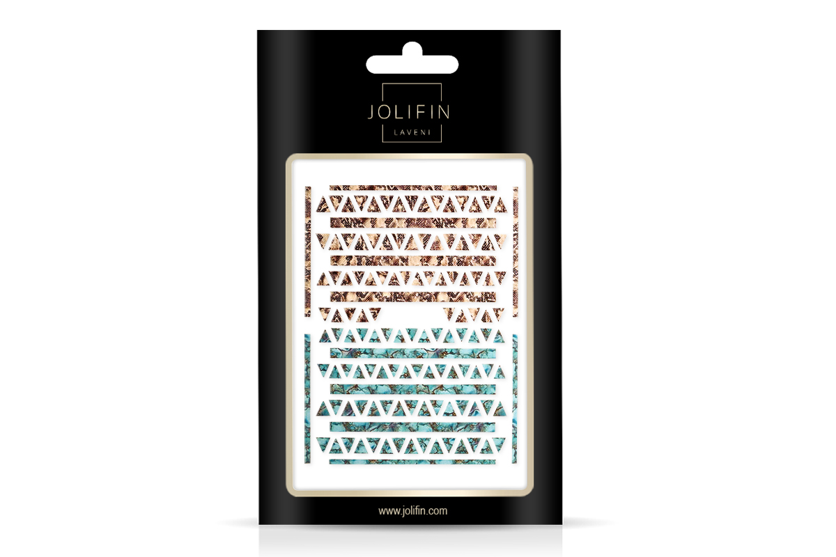 Jolifin LAVENI XL Sticker - Türkis Marble & Snakeskin