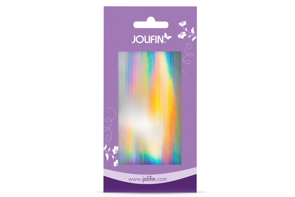 Jolifin Mermaid Sticker - Stripes silver hologramm