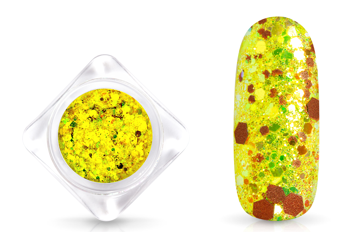 Jolifin Neon Aurora Glitter - yellow