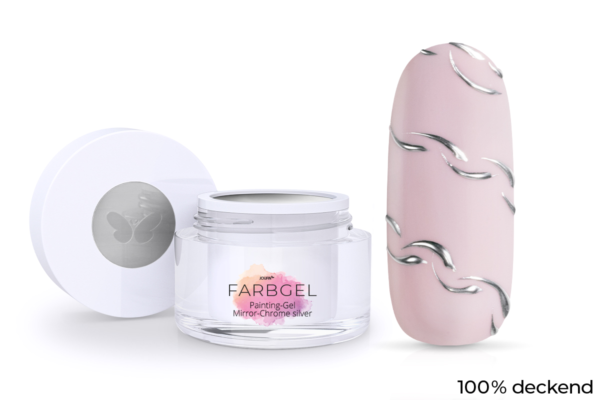 Jolifin Painting-Gel - Mirror-Chrome silver 5ml