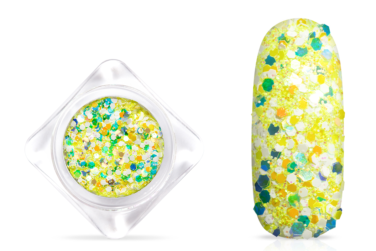 Jolifin Candy Glitter - ananas yellow 