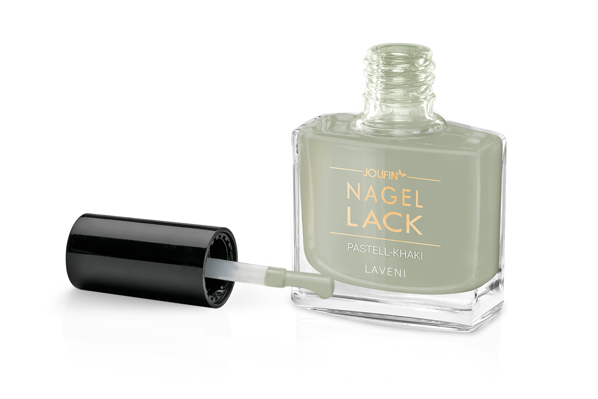 Jolifin LAVENI Nagellack - pastell-khaki 9ml