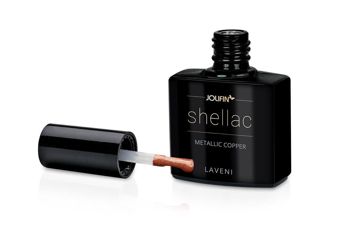 Jolifin LAVENI Shellac - metallic copper 10ml