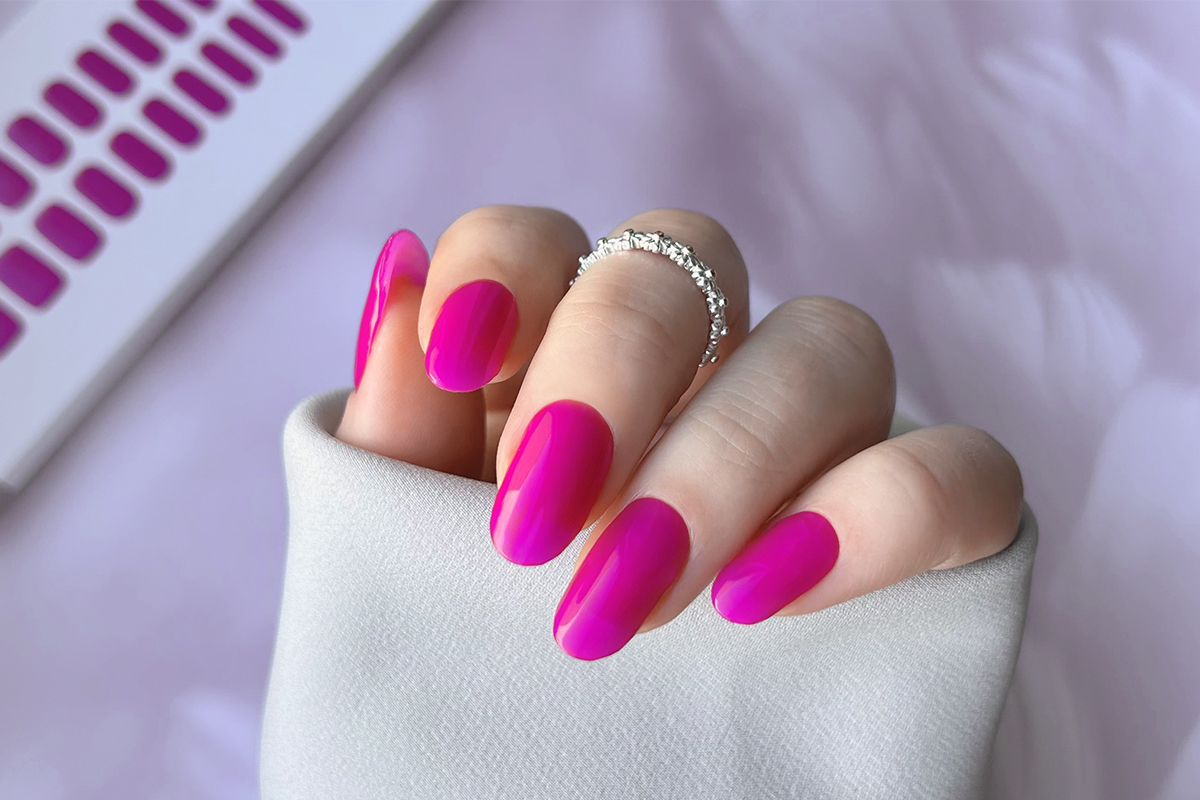 Jolifin LAVENI UV Gel-Wraps - berry