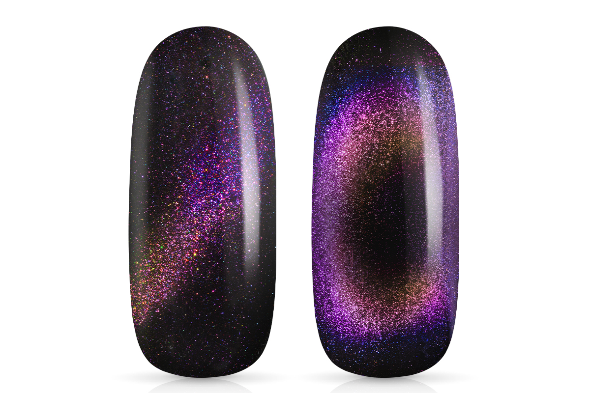 Jolifin LAVENI Shellac PeelOff - Cat-Eye 9D FlipFlop purple & peach 10ml