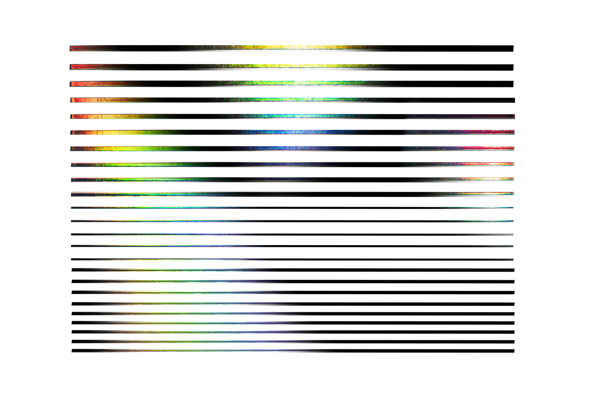 Jolifin LAVENI XL Sticker - Stripes Hologram black