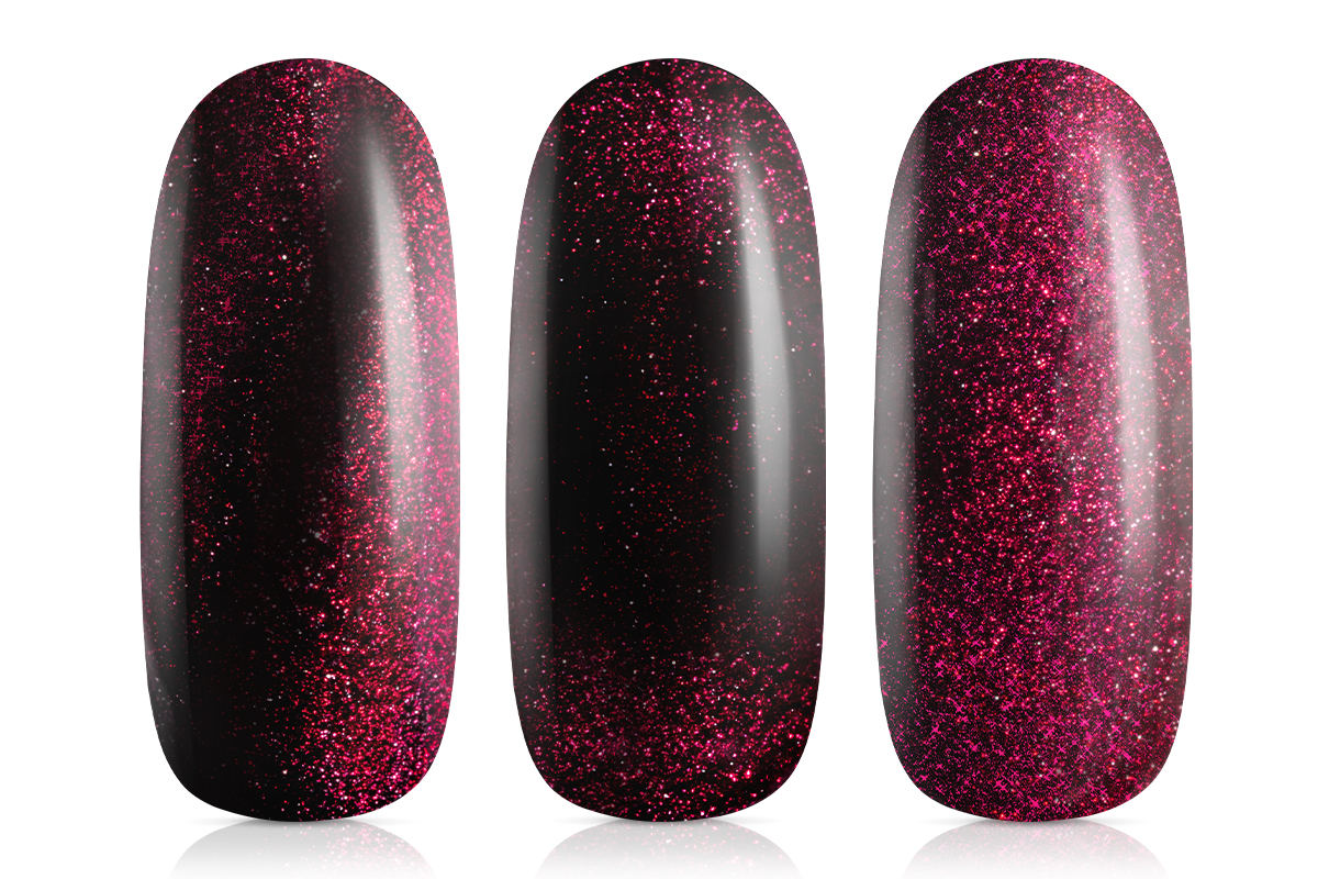 Jolifin LAVENI Shellac - Cat-Eye mystic deep red 10ml