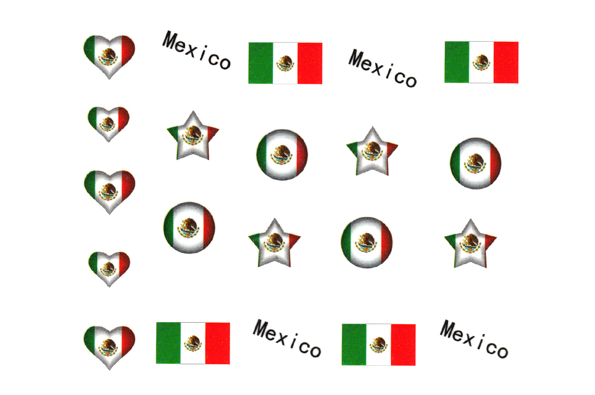 Jolifin Länder Tattoo - Mexico