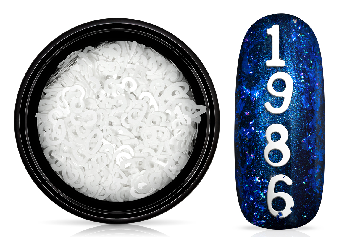 Jolifin Inlay - Numbers white matt