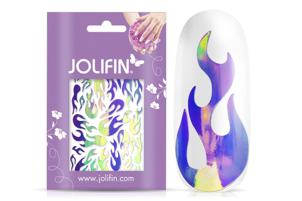 Jolifin Hologramm Sticker - Flame galaxy