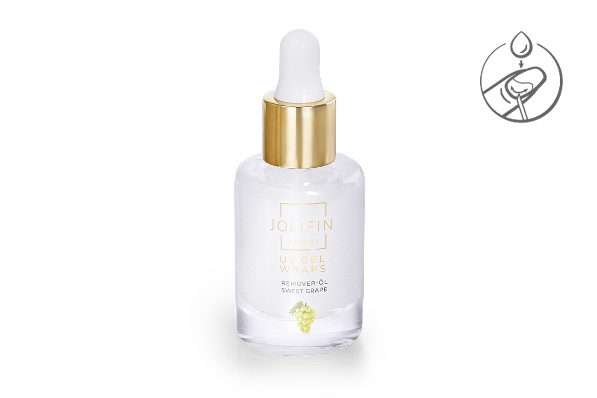Jolifin LAVENI UV Gel-Wraps - Remover-Öl sweet grape 10ml