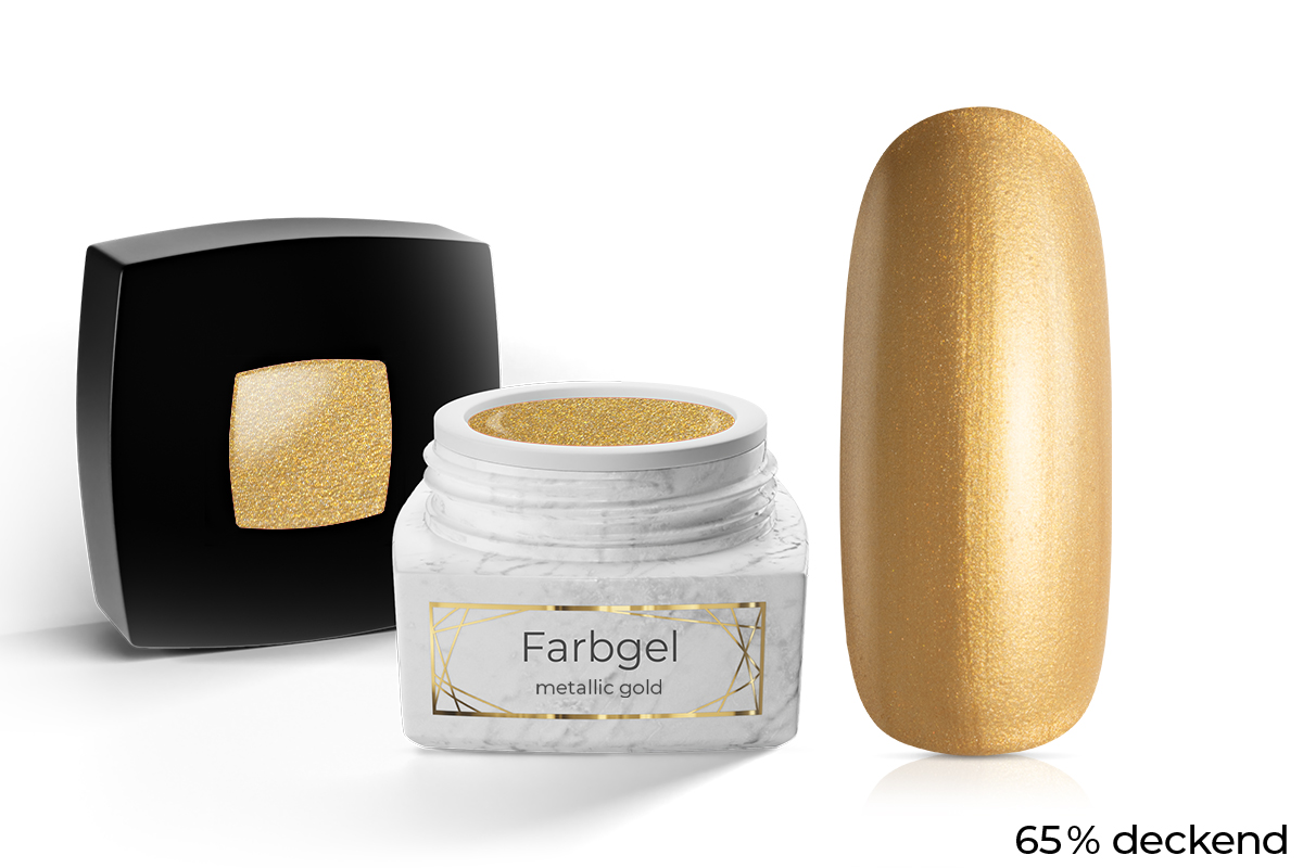 Jolifin LAVENI PRO Farbgel - metallic gold 5ml