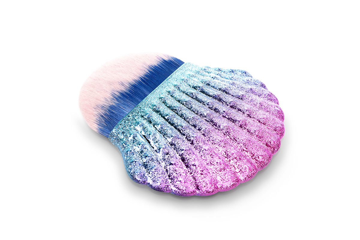 Jolifin Staubpinsel - big seashell ocean-lavender