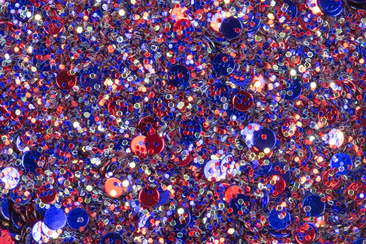 Jolifin LAVENI Sparkle Glitter - red-blue