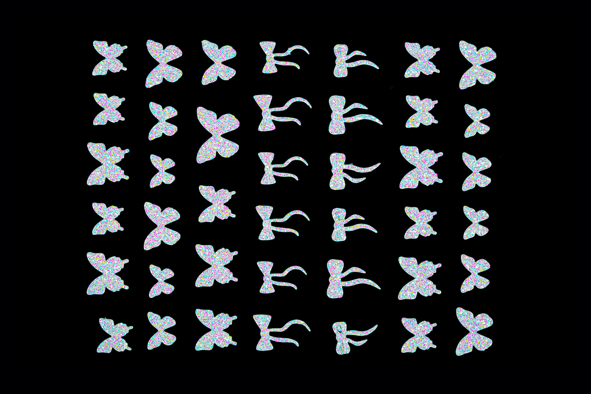 Jolifin LAVENI XL Sticker - Glitter Nr. 8