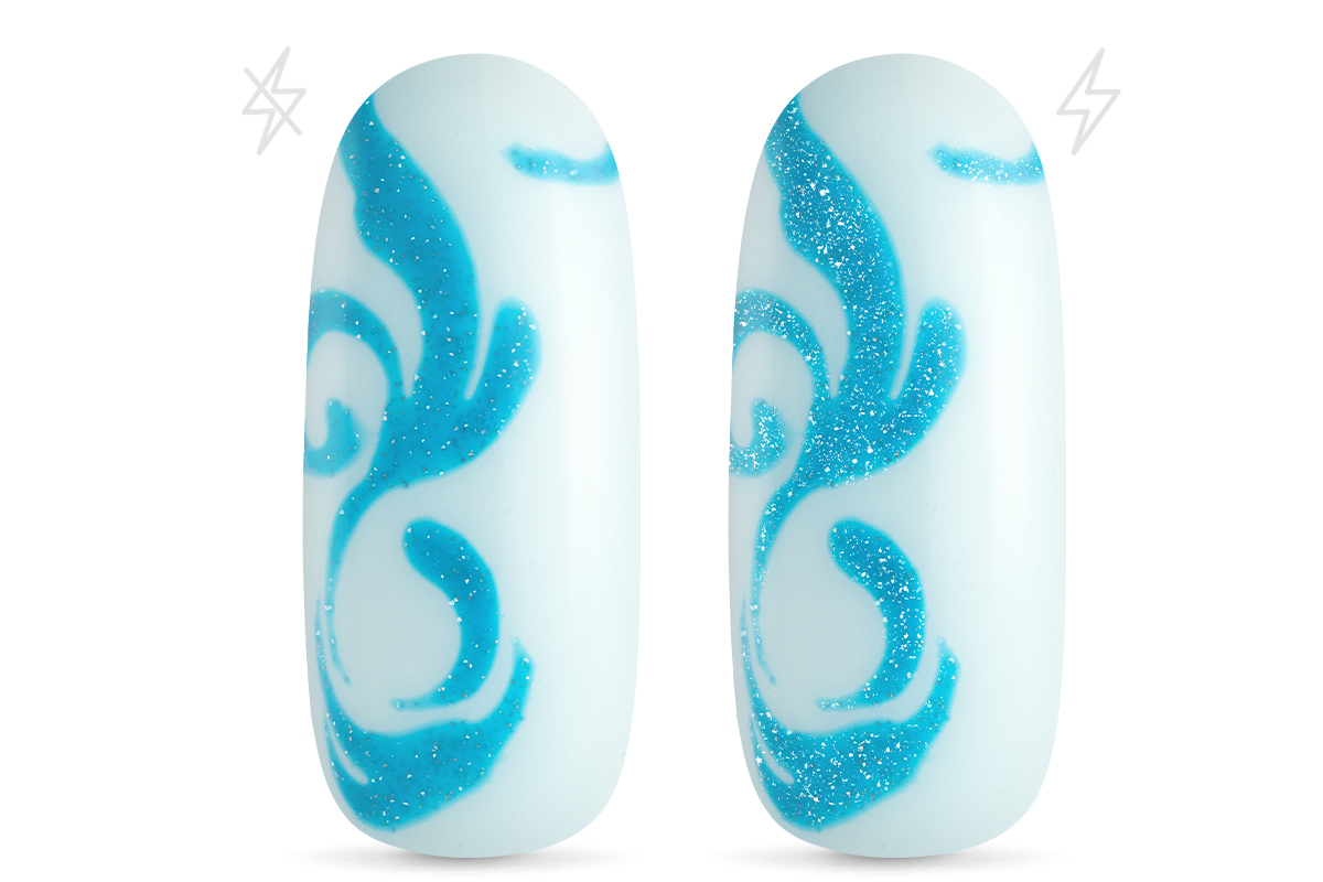 Jolifin LAVENI Shellac Fineliner - FlashOn blue 10ml