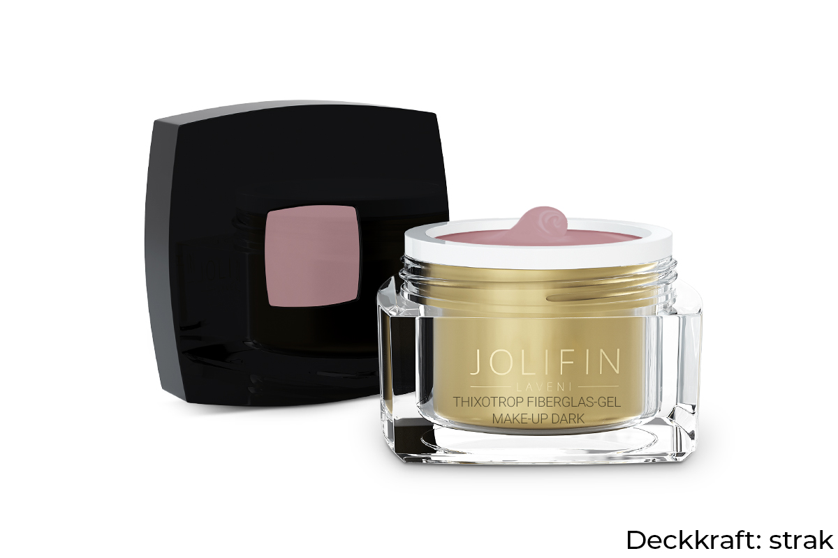 Jolifin LAVENI - Thixotrope fibreglass gel make-up dark 15ml 
