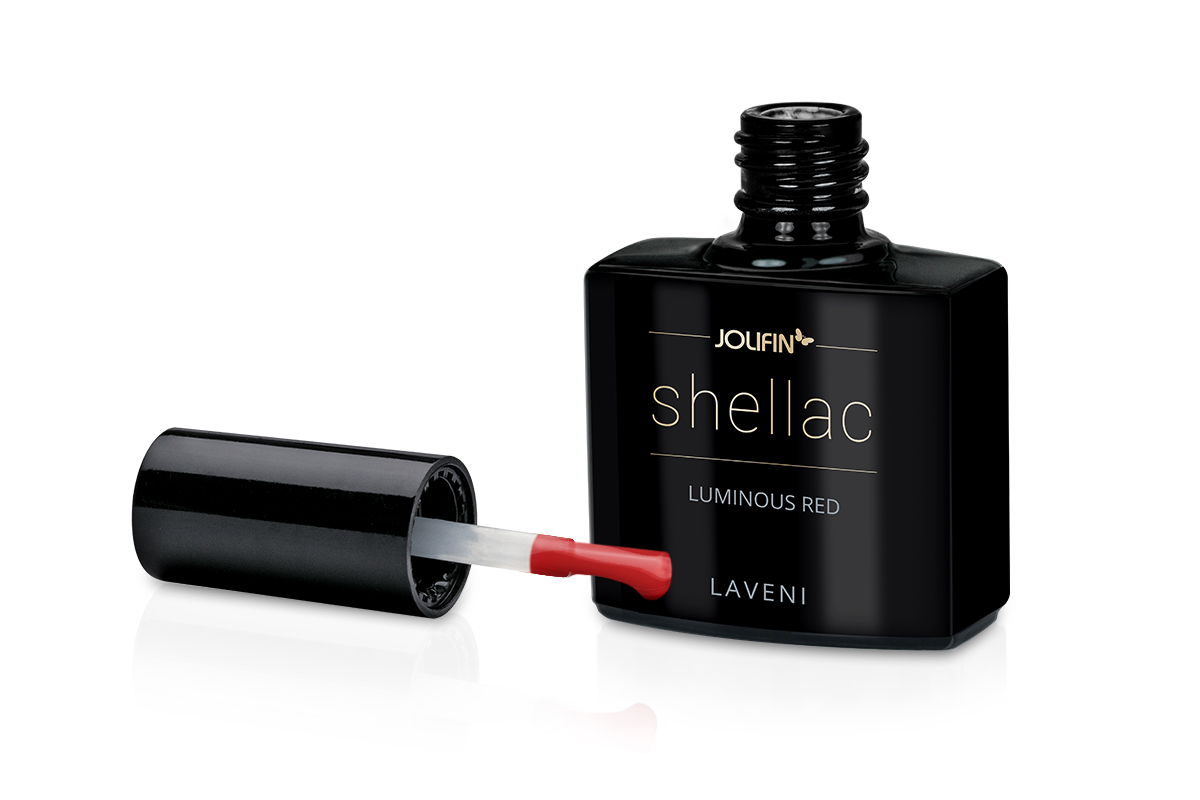 Jolifin LAVENI Shellac - luminous red 10ml