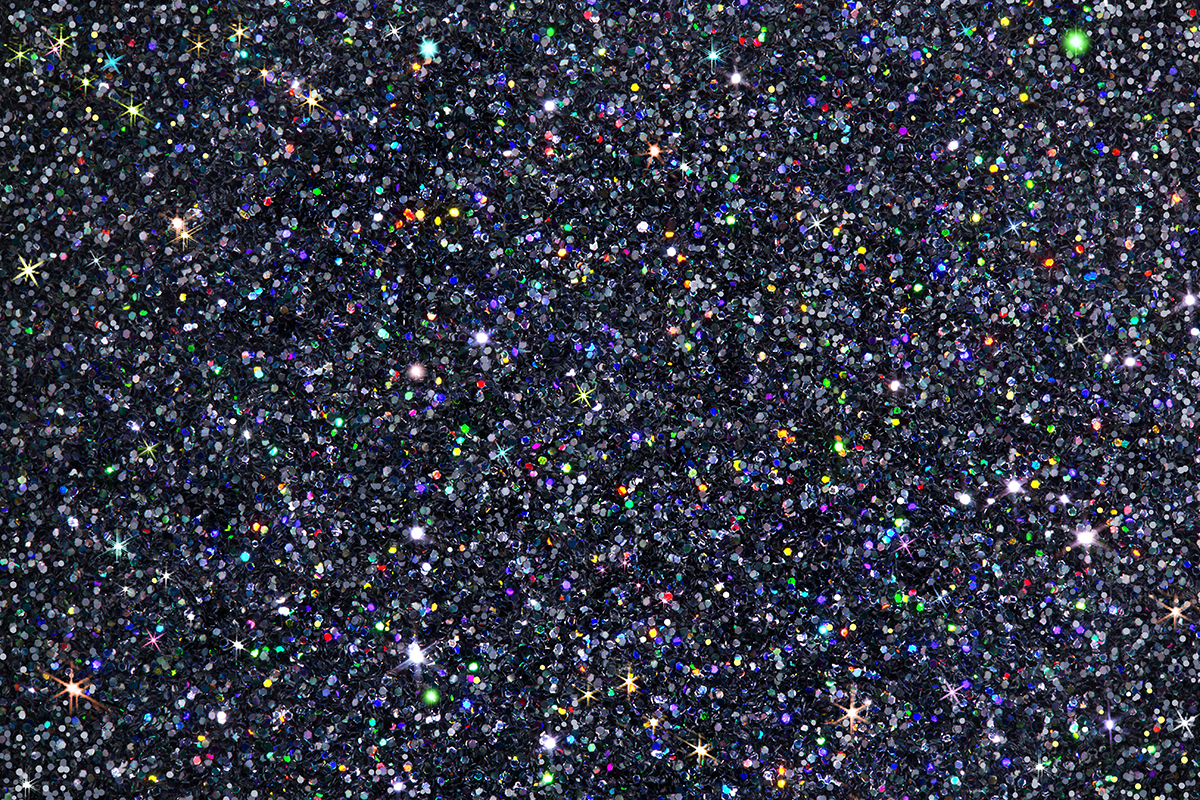 Jolifin Laser Glitter black