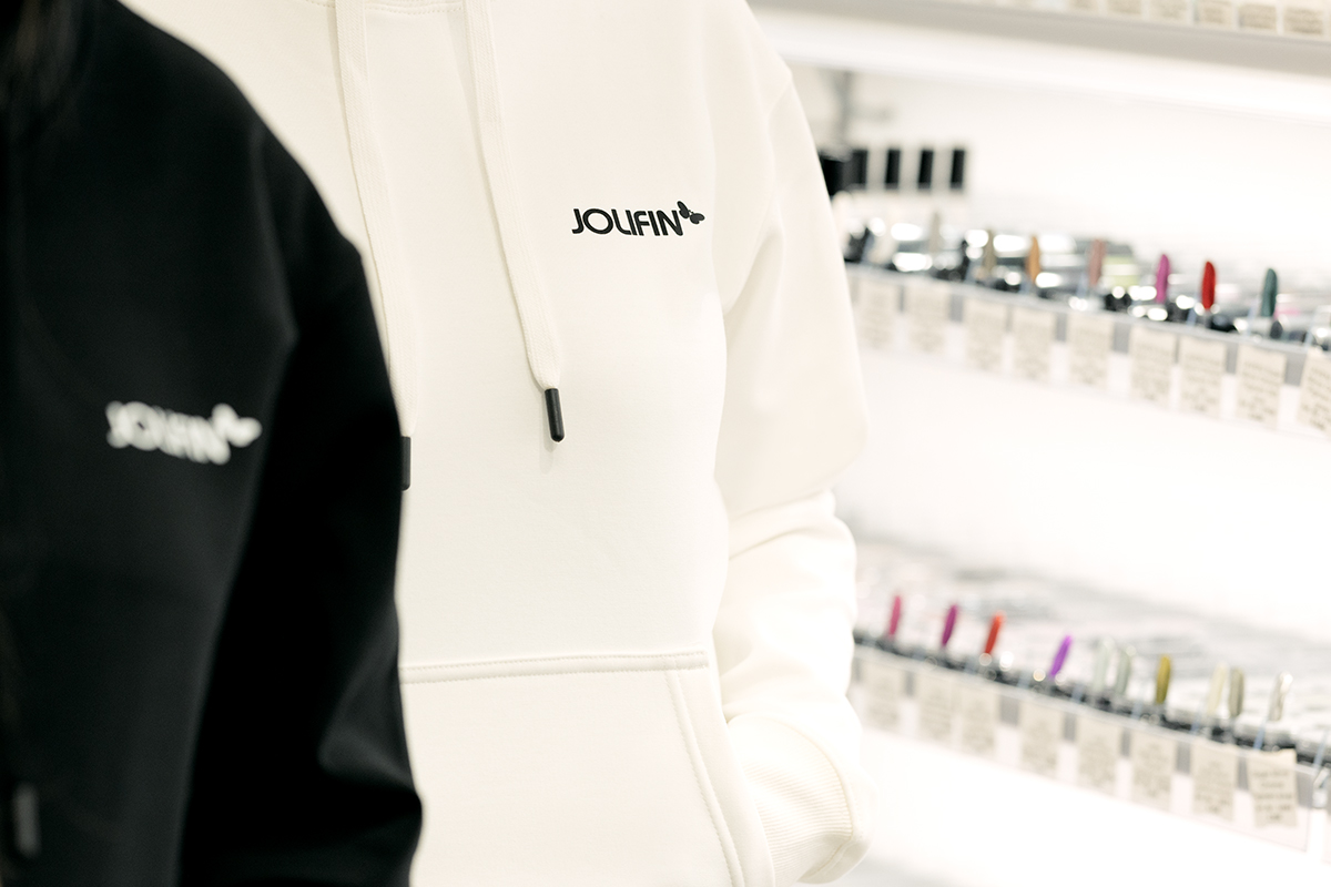 Jolifin Pullover Hoodie Off-White - Gr. M