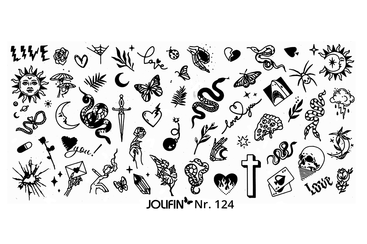 Jolifin Stamping-Schablone Nr. 124