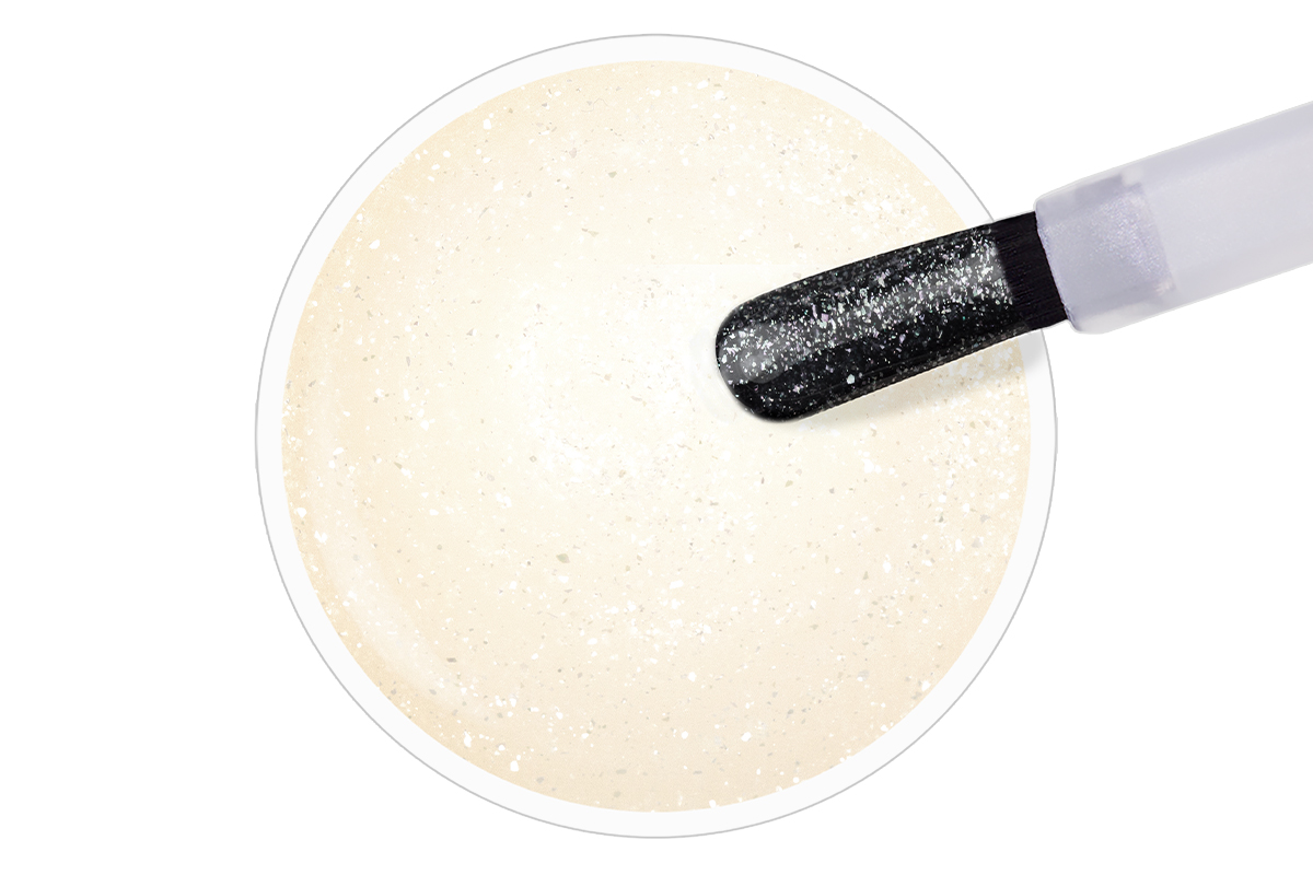 Jolifin LAVENI Shellac - Top-Coat without sweat layer silver Glimmer 10ml 