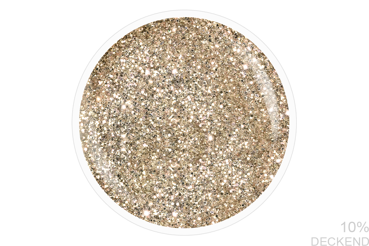 Jolifin LAVENI Shellac - champagne Glitter 10ml 