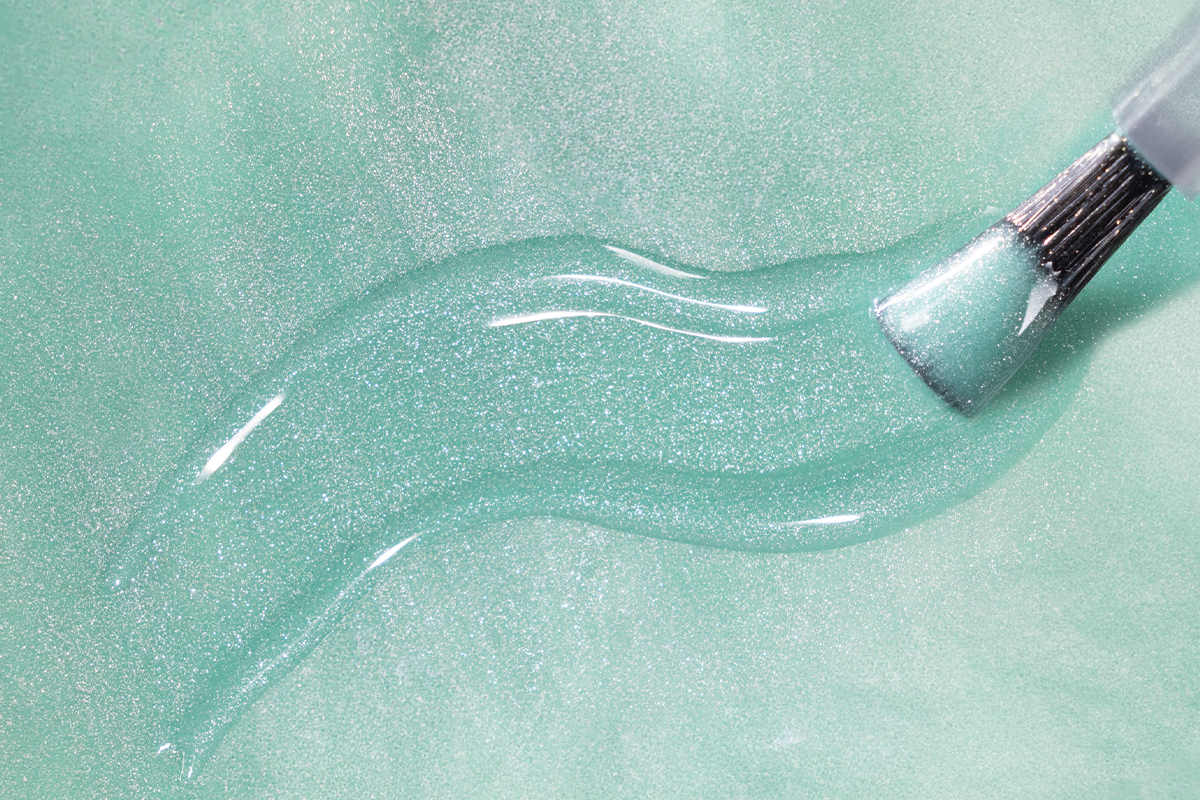 Jolifin LAVENI Shellac - Solar Cat-Eye mint 10ml