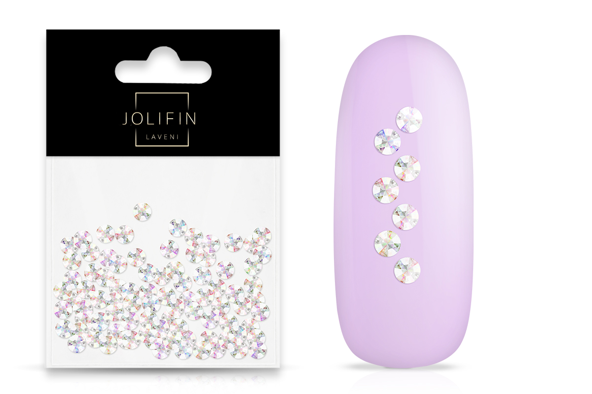 Jolifin LAVENI Strasssteine 500 Stück - irisierend 2,7mm